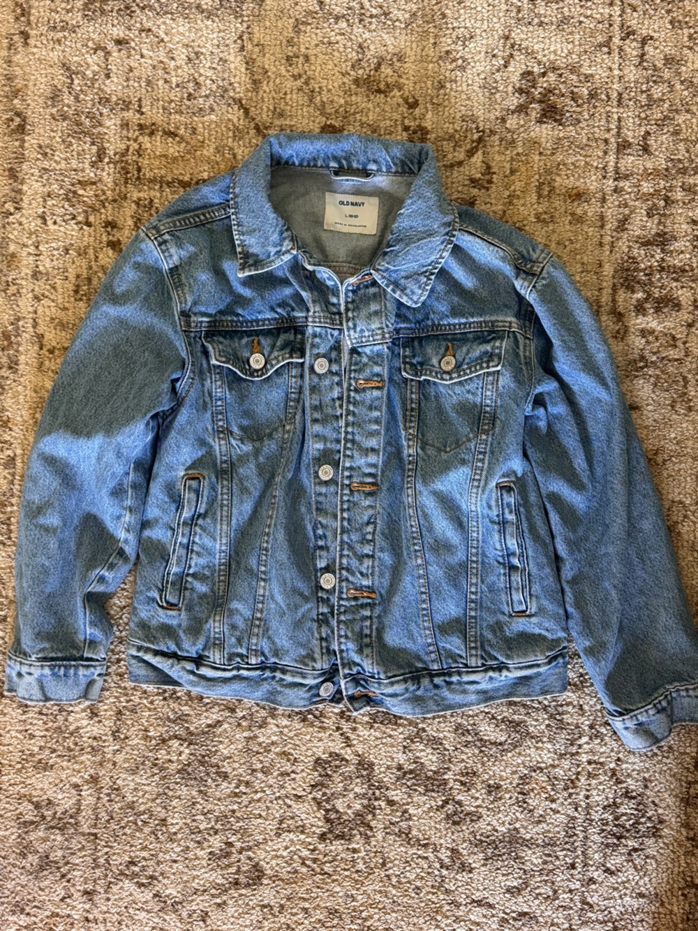 Classic Light Wash Denim Jacket - Blue